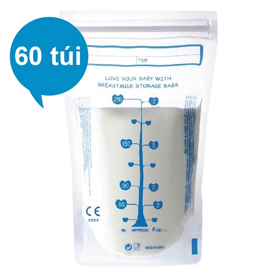 Combo 2 hộp túi trữ sữa Unimom 60 Hàn quốc 210ml UM870268