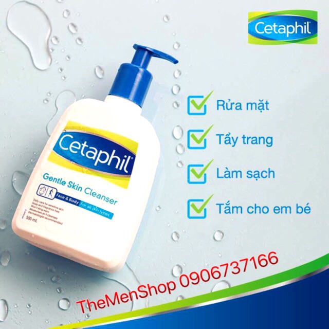 Sữa Rửa Mặt Cetaphil 500ml Canada Chính hãng (Nhái đền 100 lần)