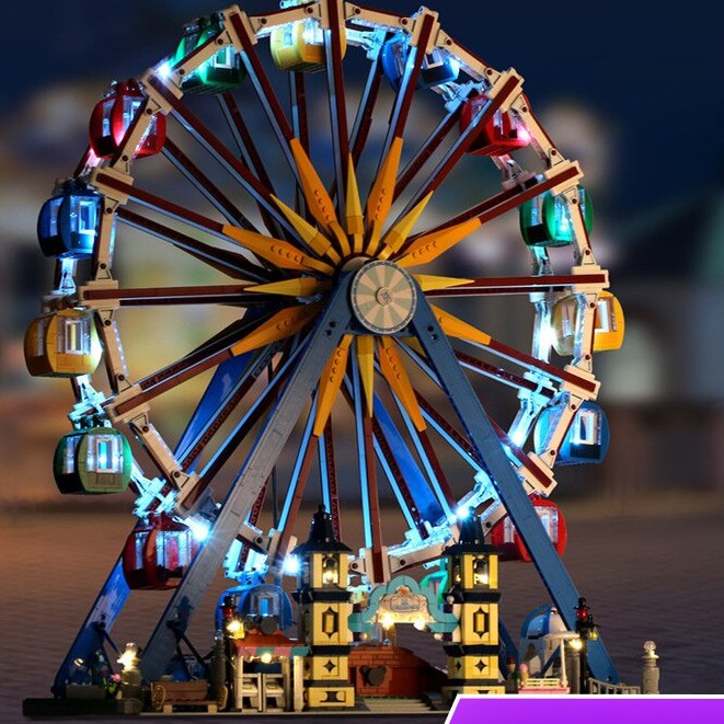 đồ chơi giáo dục Lắp ráp Mô hình Mould king 11006 The APP Motorized Ferris Wheel With Light