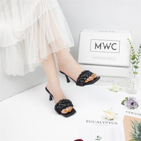 GUỐC CAO GÓT NỮ MWC - CAO GÓT MŨI VUÔNG GÓT NHỌN CAO 5CM - CAO GÓT QUAI NGANG THẮT BÍM -CAO GÓT HỞ MŨI - NUCG - 3928