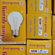 Bóng Đèn Sợi Đốt, Bóng Dây Tóc 60W, 75W, 200W  Điện Quang