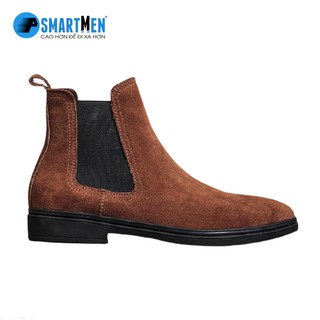 Giày da bò cao cổ SMARTMEN STREETMEN Nâu