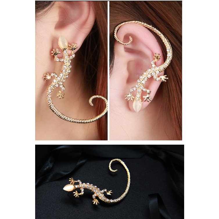 Bông tai(khuyên tai) hình thằn lằn cá tính.