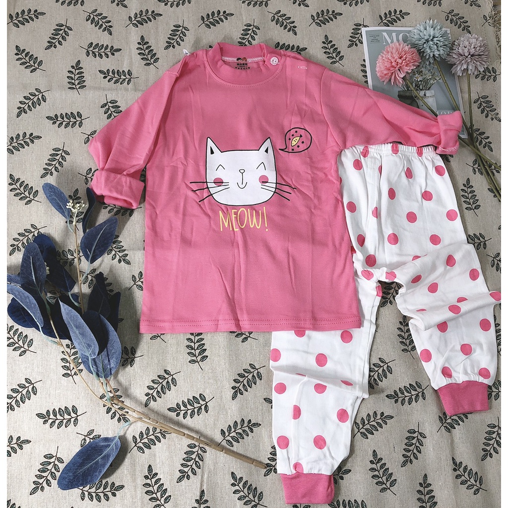 Bộ Quần Áo Dài Tay Cho Bé,  Cotton Mềm Mại - Hàng Quảng Châu Cao Cấp