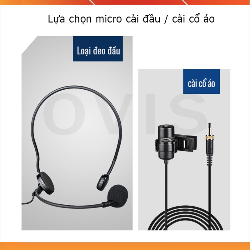 Tasktar X3PP - Micro Không Dây UHF Cho Giảng Dạy, Phát Biểu, Sân Khấu, Phạm Vi Hoạt Động 50m