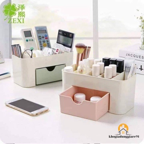 KỆ MỸ PHẨM NHỰA - KHAY ĐỰNG MỸ PHẨM MINI KT 22*11*10.5cm