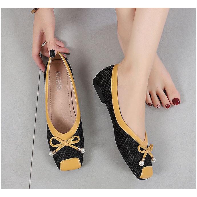 Giày Công Chúa Dệt Kim Plus Size Cho Nữ