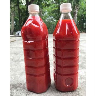 Nướt ớt nguyên chất ép từ quả ớt chín 1 lít_ ớt Huế