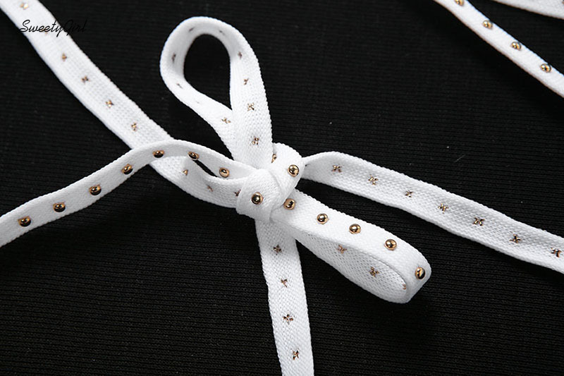 SweetyGirl Fashion Solid Color Sexy V-neck Backless Women Slim Fit Casual All Match Halter Tank Top