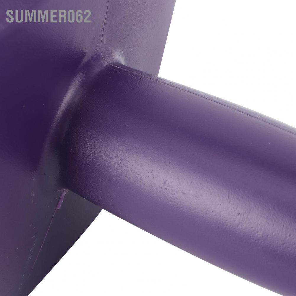 Summer062 Rubber Coating Hex Unisex Fitness 4kg Dumbbell Household Equipment Deep Purple