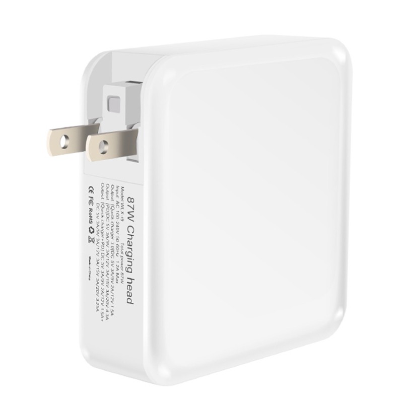 Cốc sạc nhanh QC3.0 Type-C 18W PD 87W thiết kế tiện dụng cho Laptop / điện thoại / máy tính bảng