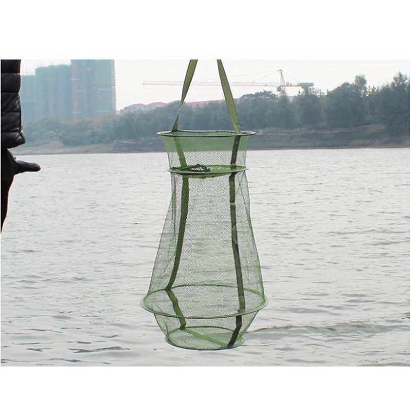 Giỏ đựng cá hình chum 3 tầng đi câu xanh đồ câu 99 hoang_hai_shop_01