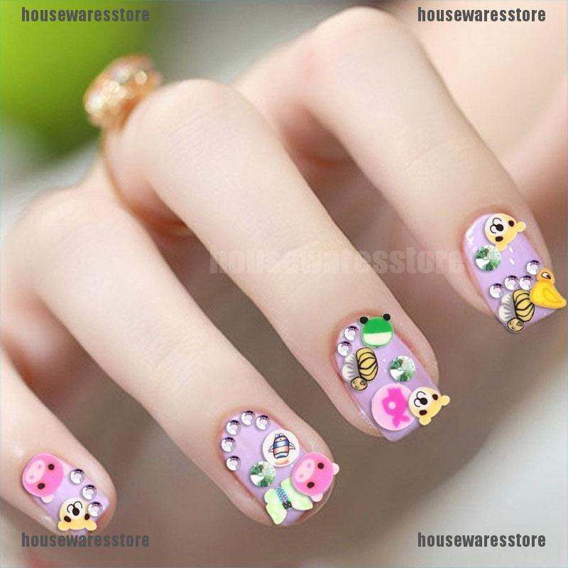 (Hàng Mới Về) Bộ 1000 Miếng Dán Trang Trí Móng Tay Hình Trái Cây 3D Handmade