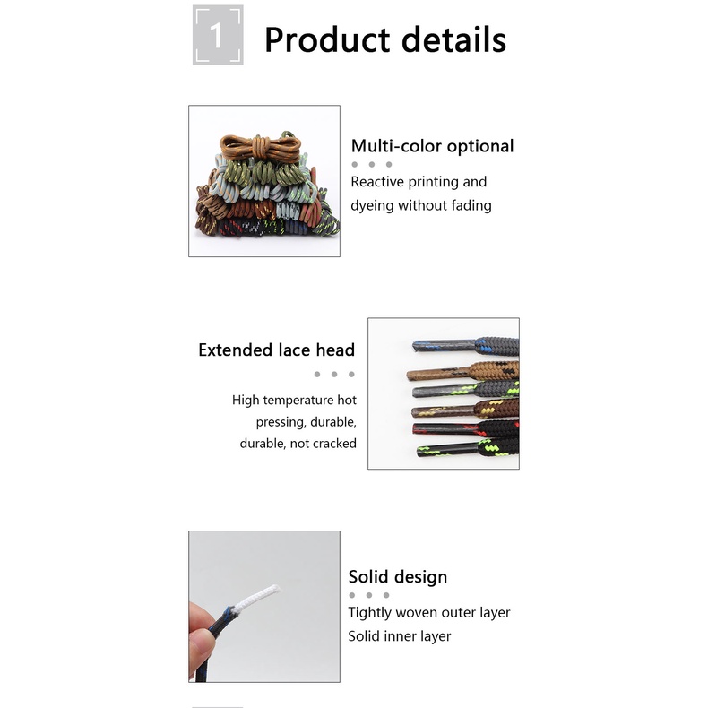 1 Cặp Dây Giày Trơn Màu Họa Tiết Chấm Bi Cho Giày Thể Thao