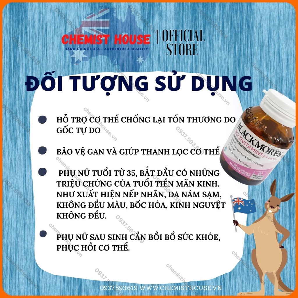 Vitamin tổng hợp cho phụ nữ Blackmores Multivitamin for Women
