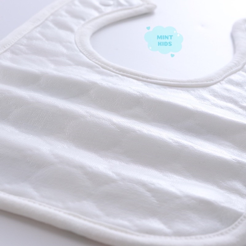 Yếm Chống Thấm Cho Bé Cotton Mềm Mại, Hoạ Tiết Dễ Thương