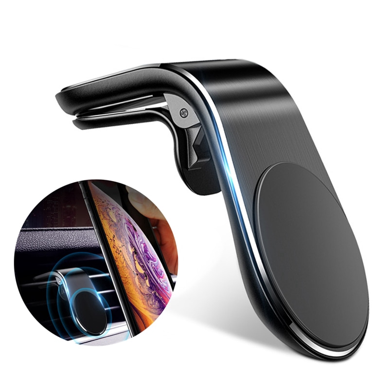 Giá đỡ điện thoại bằng kim loại cho xe hơi Mini Air vent Clip Mount Đế di động cho iPhone trên xe hơi
