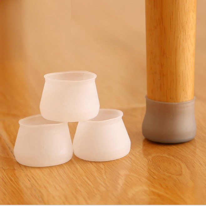 Set 4 bọc chân bàn silicon