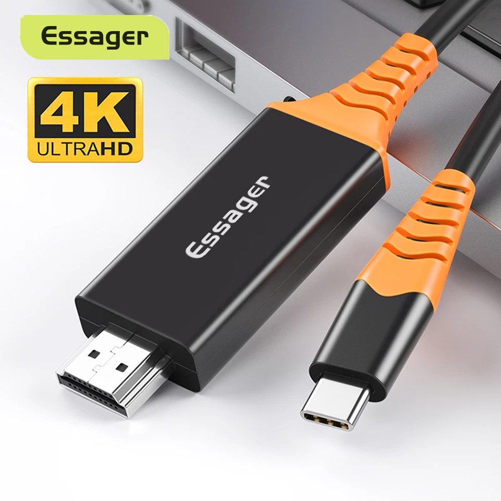 Cáp ESSAGER Chuyển Đổi Type C - HDMI Cho Máy Tính/Macbook iPad Pro