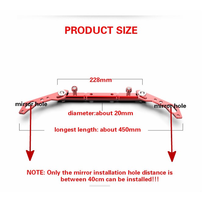 Thanh Cân Bằng Gắn Tay Lái Xe Máy Chất Lượng Cao