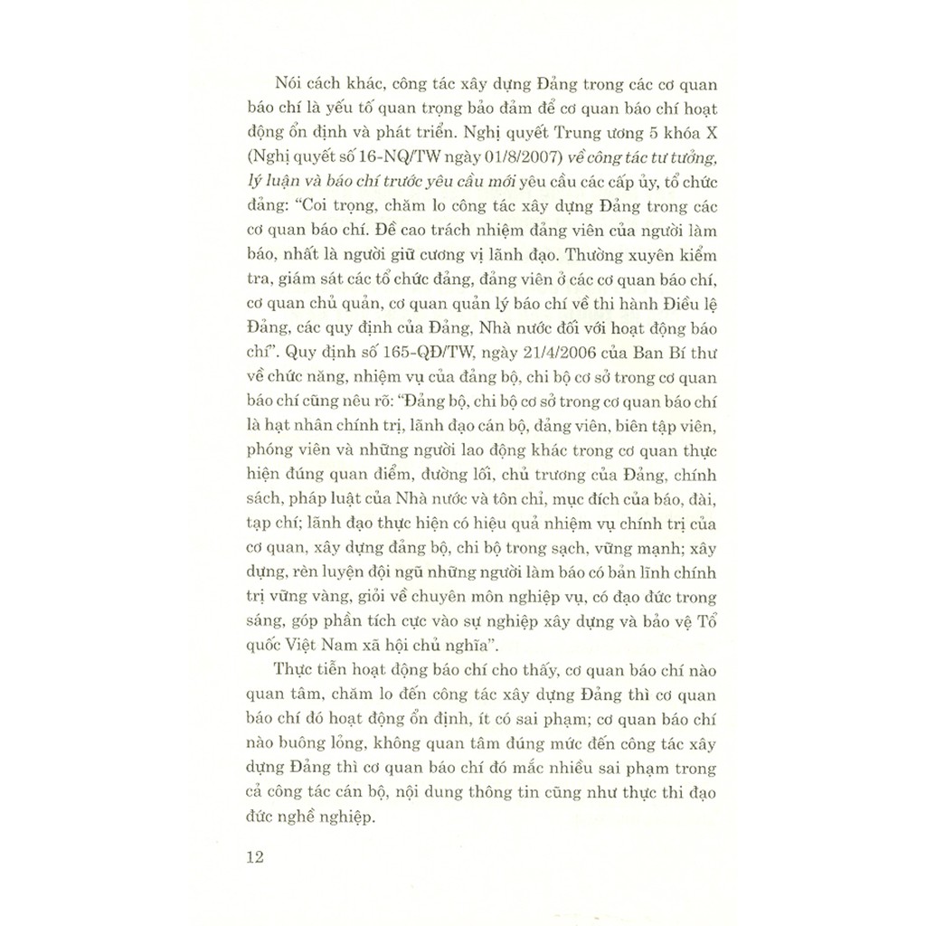 Sách - Tăng Cường Công Tác Xây Dựng Đảng Trong Các Cơ Quan Báo Chí | BigBuy360 - bigbuy360.vn