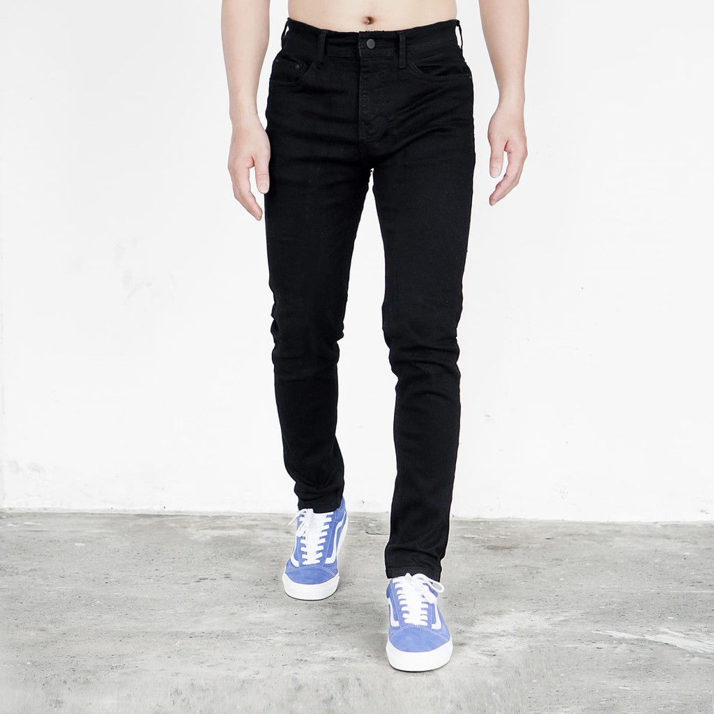 Quần jean trơn skinny 3 màu đen xanh (QJ4) | BigBuy360 - bigbuy360.vn