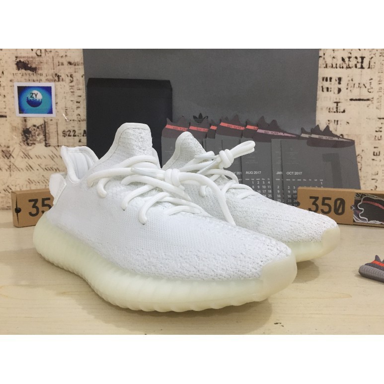 Giày Thể Thao Màu Trắng Ad Yeezy Boost 350v2 36-46