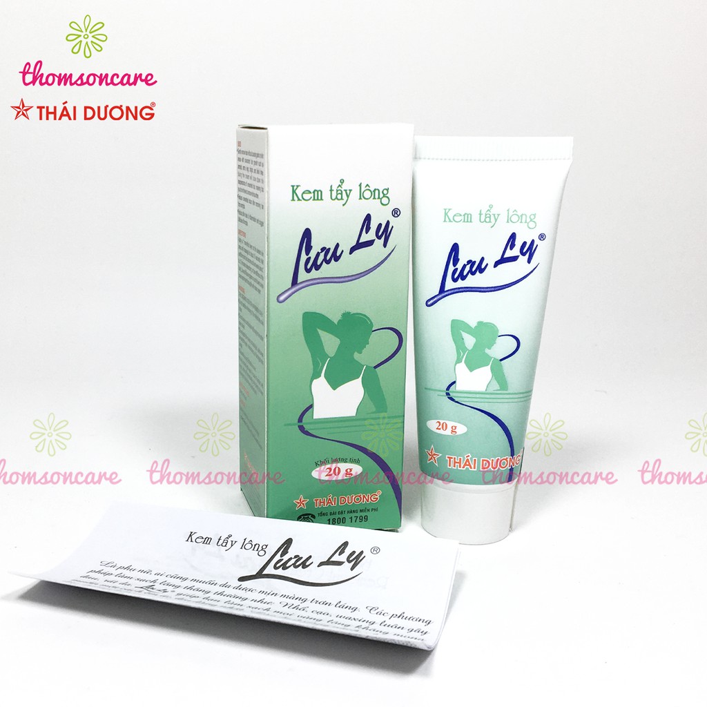 Kem tẩy lông triệt lông Lưu Ly - Thái Dương tuýp 20g gel làm sạch lông tay, lông chân, nách | BigBuy360 - bigbuy360.vn