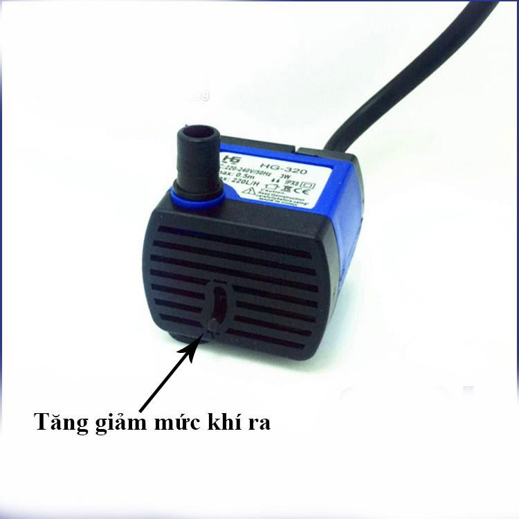 Bơm chìm bể cá 7W 450 lít một giờ