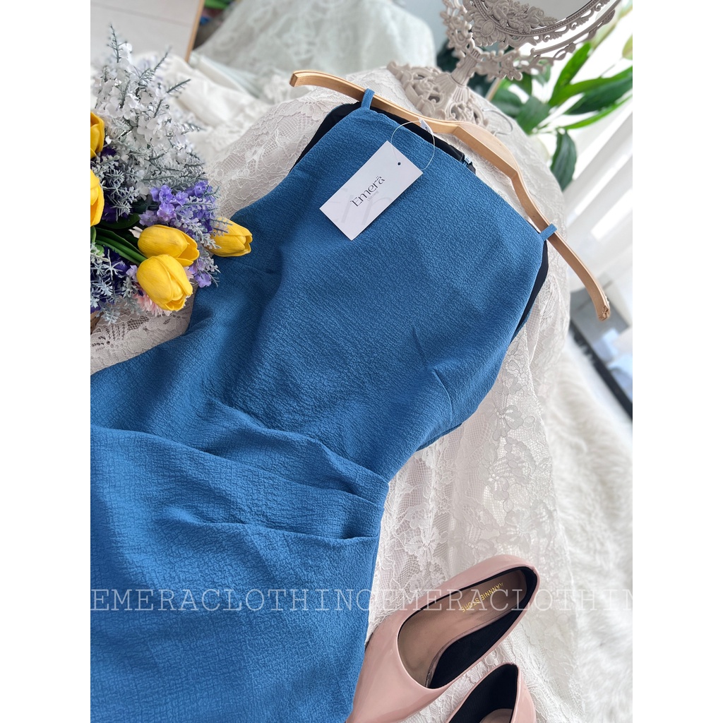 Váy Body Emedress Xanh Biển Đậm