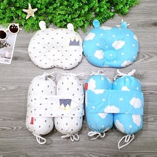 Bộ Gối,Chặn Bông Sơ Sinh Hoạ Tiết Dễ Thương An Toàn Cho Bé