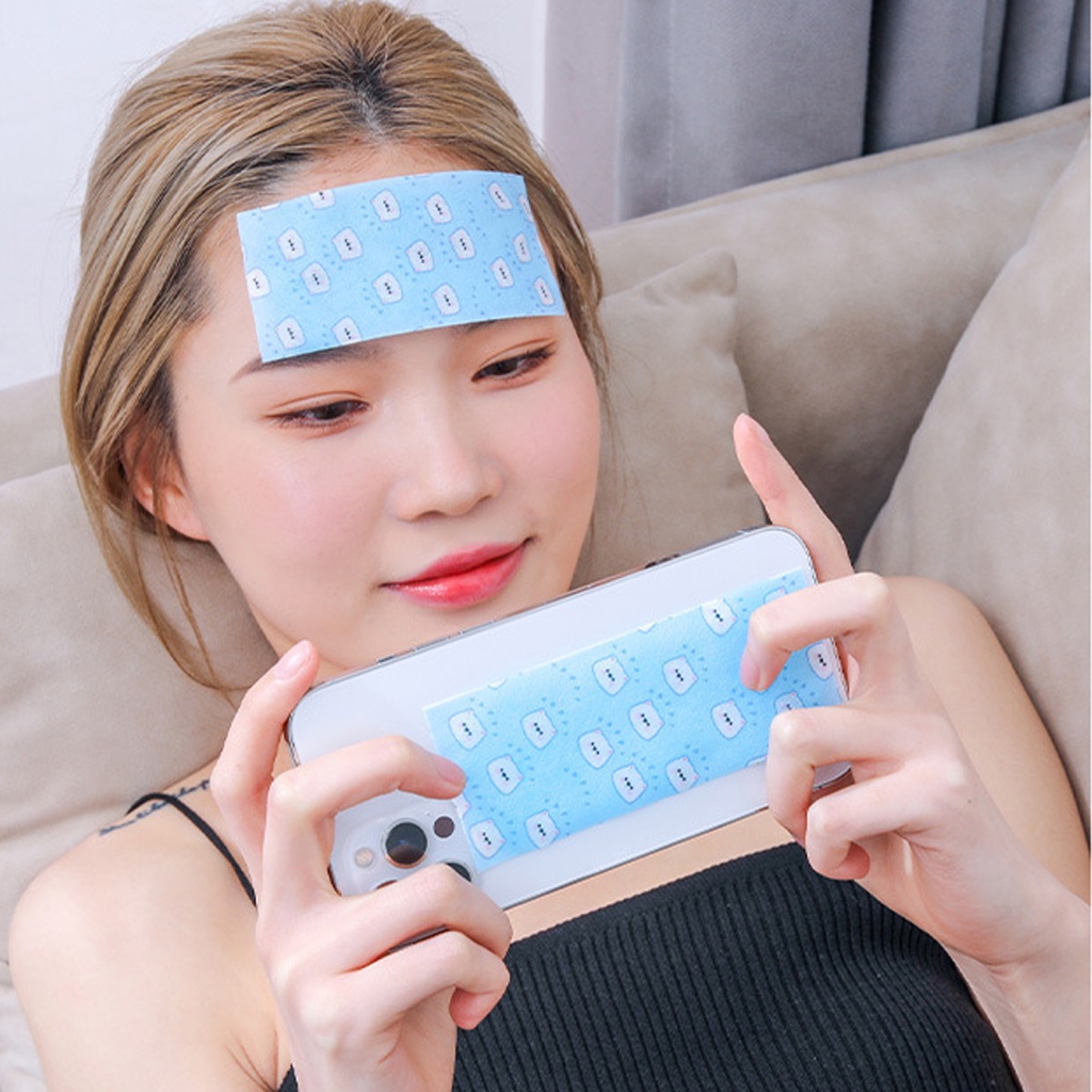 Đệm Gel Làm Mát Bằng Vải Không Dệt In Hoạt Hình Hydrogel Dùng Một Lần