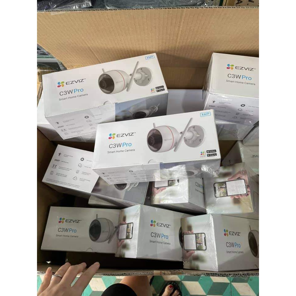 Camera Ip Wifi Ezviz C3W Pro 4Mp Super HD 1440p Đàm Thoại Hai Chiều Full Màu Đêm Camera Ngoài Trời- Hàng Chính Hãng | BigBuy360 - bigbuy360.vn