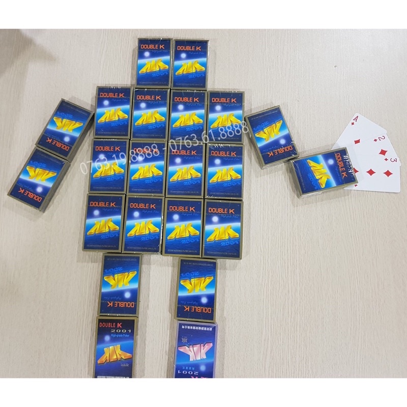 10 bộ bài double K áp tròng nhìn xuyên loại I