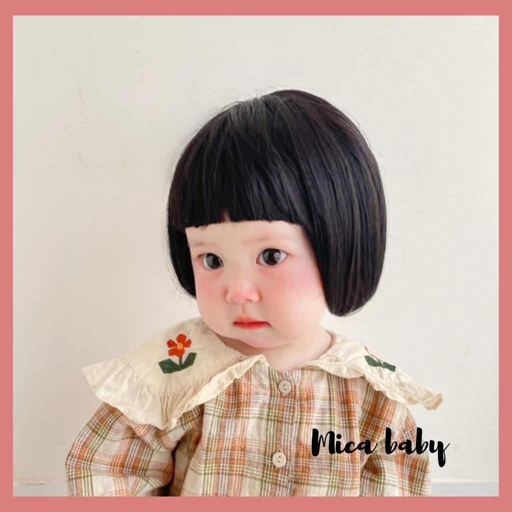 Bộ tóc giả đội đầu dễ thương cho bé gái TG01 Mica Baby
