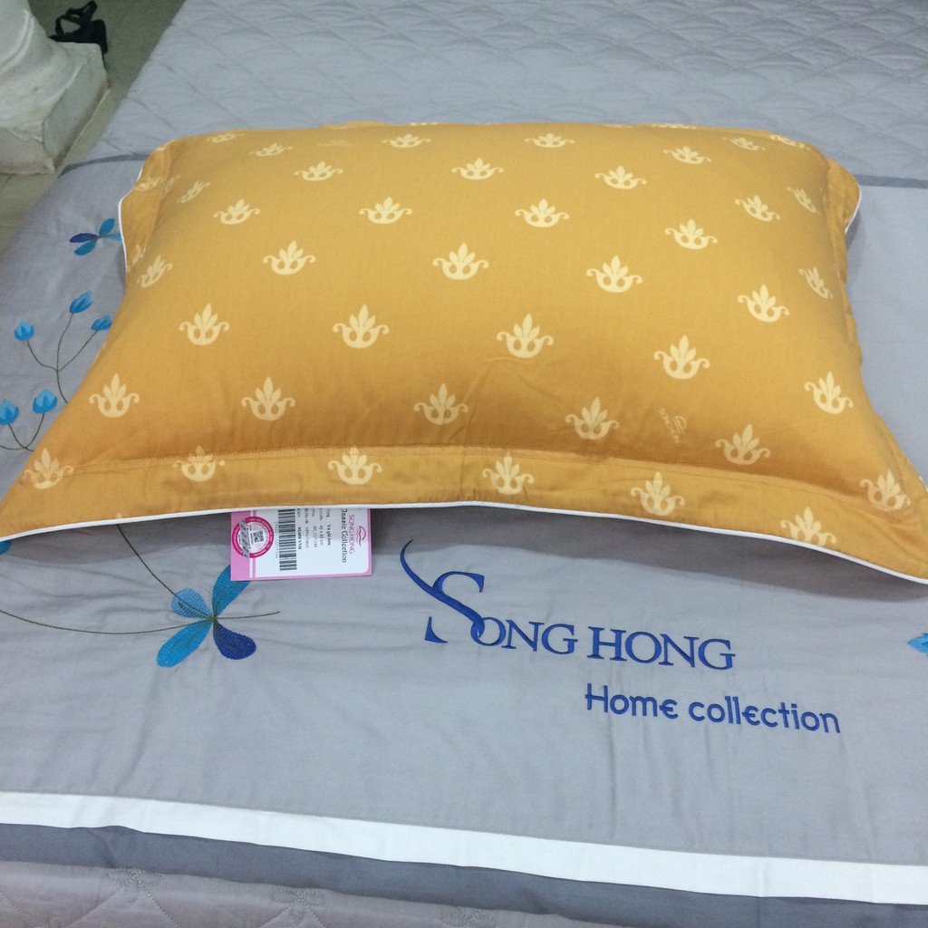 Vỏ gối đơn Sông Hồng cotton 100% 45*65 C17C44