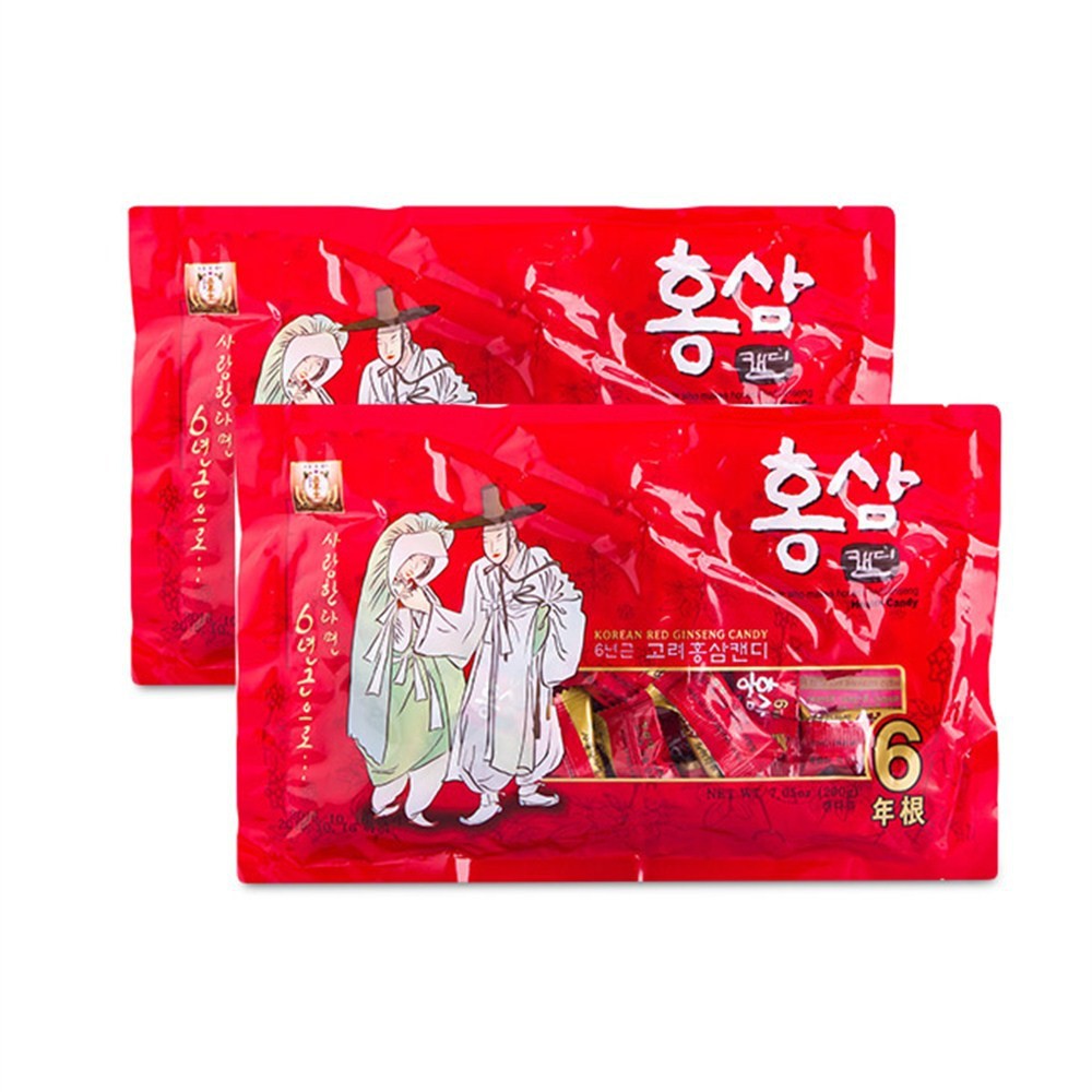 Kẹo Hồng Sâm Ông Già Bà Lão 2 Gói 200g -PP Bởi Sâm Yến 3A