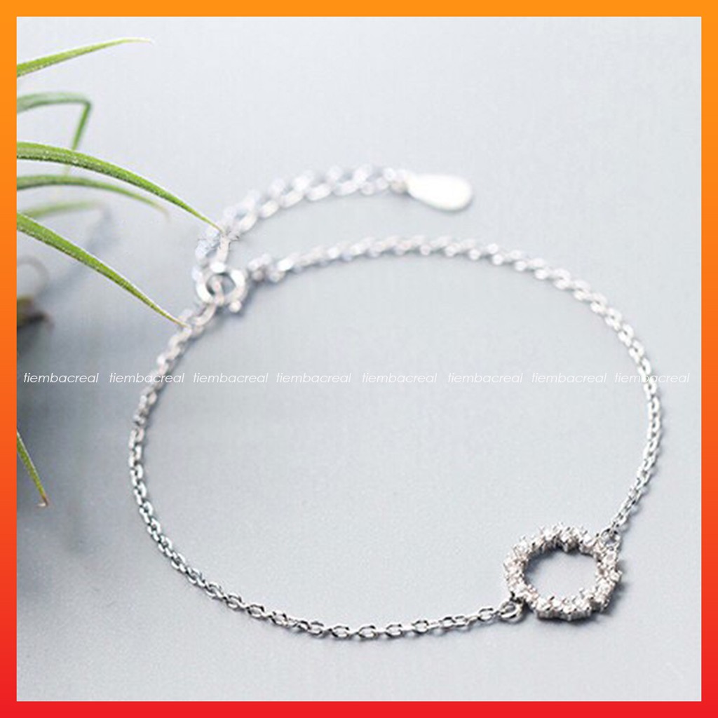 Lắc tay huyền thoại biển xanh bạc ta không han gỉ, lắc tay bạc đính đá tinh tế