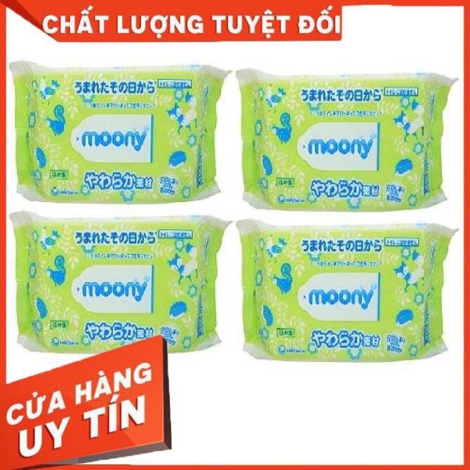 Khăn ướt Moony nội địa Nhật gói 80 tờ