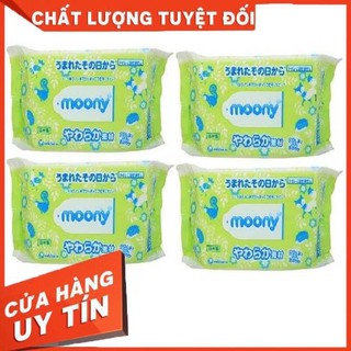 Khăn ướt Moony nội địa Nhật gói 80 tờ