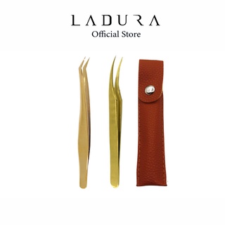 Nhíp tách gắp mi classic vàng LADURA cao cấp
