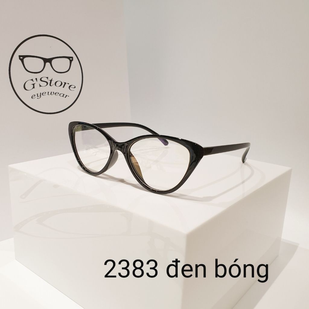 Gọng kính cận mắt mèo nhựa dẻo thời trang nữ Gstore 2383 nhiều màu - Lọc ánh sáng xanh | BigBuy360 - bigbuy360.vn