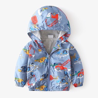 Áo khoác gió hai lớp có lót cotton cho bé
