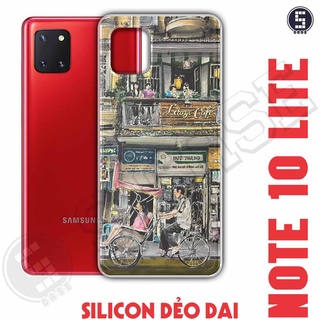 Ốp điện thoại Samsung Note 10 Lite Dẻo Chống Shock Nhiều Mẫu Tuyển Tập 13 Phố Cổ Sơn Dầu A1546-CL13
