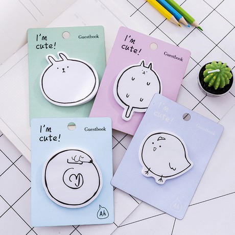 NOTE I'M CUTE NGỘ NGHĨNH 4 MẪU
