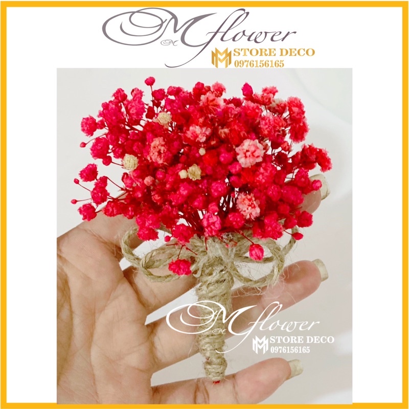 Bó hoa khô mini,trang trí thiệp handmade, thiệp cưới vintage Bắc Âu siêu xinh