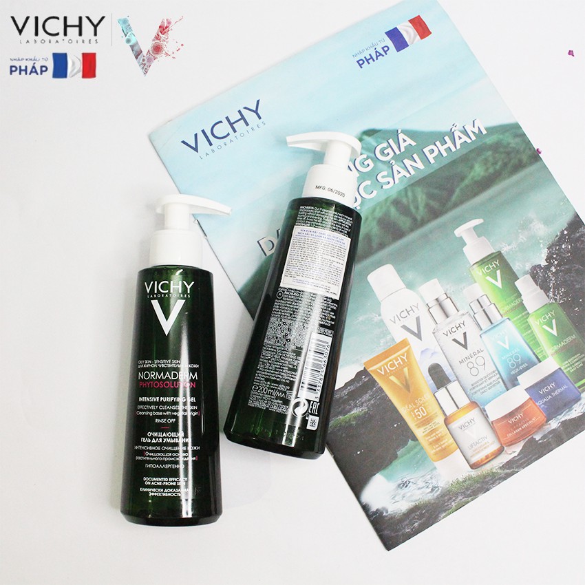 Sữa rửa mặt dành cho da dầu mụn VICHY 200ml