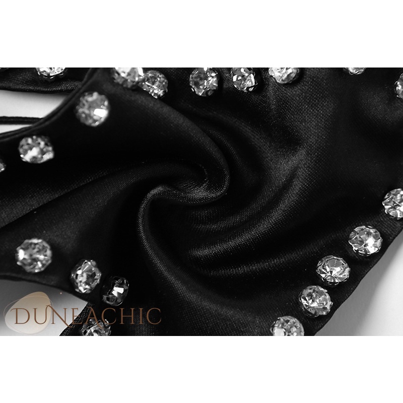 DUNEA Áo dây buộc nơ hở lưng quyến rũ cho nữ