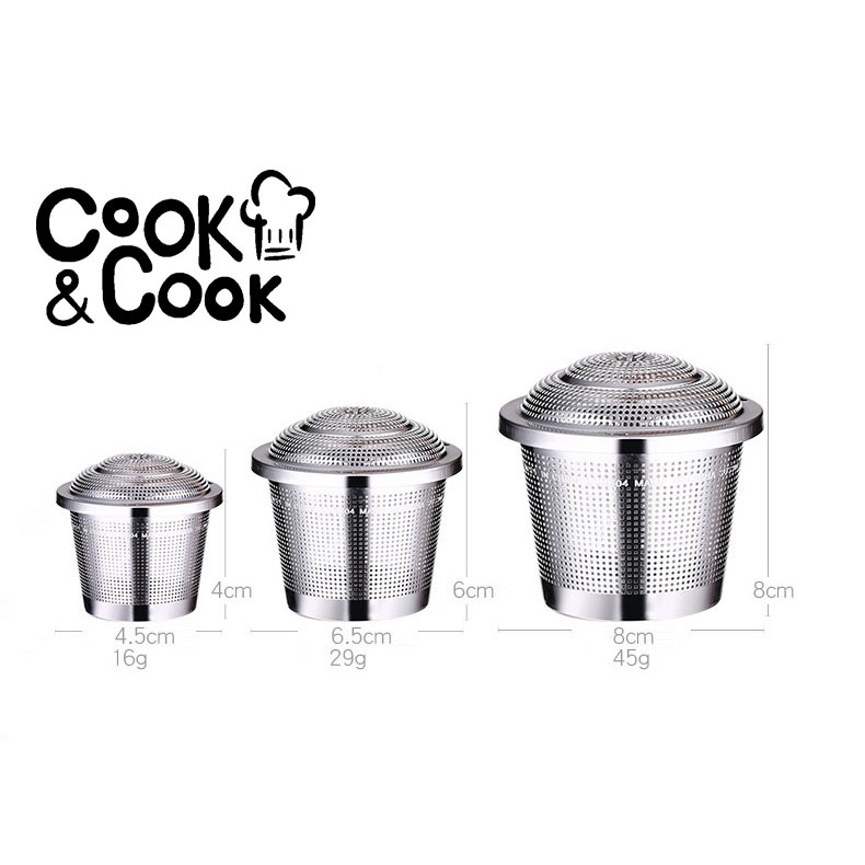 Dụng cụ lọc trà thả ấm inox 304 - SSGP