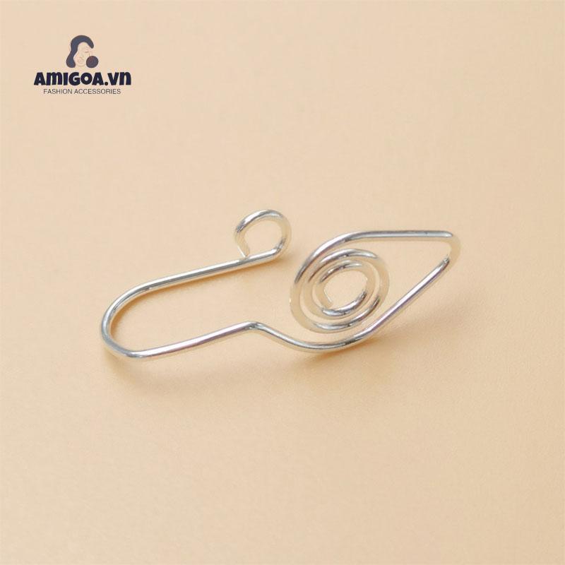 Khuyên Xỏ Mũi Hình Chữ U Không Cần Xỏ Lỗ